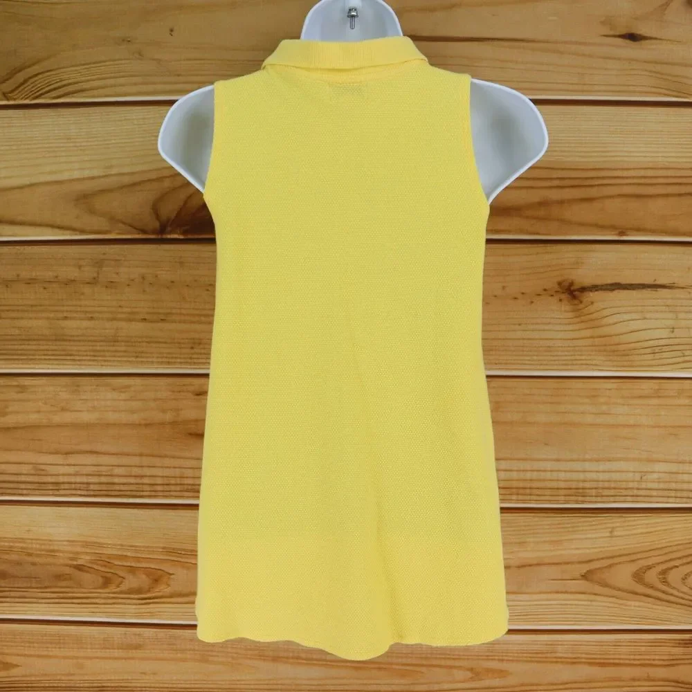 The Children's‎ Place Tank Top Collared Girls Size 10 Bright Yellow Stretch NWT